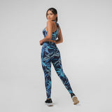 Yoga Clothes | Floral Yoga Outfit | BSA - Bianca Floral Blue Yoga Outfit Set